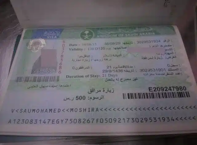 برقم الحدود المديرية العامة للجوازات توضح كيفية الاستعلام عن صلاحية تاشيرة الزيارة3